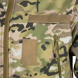 Куртка SoftShell з липучками для шевронів Multicam V&T