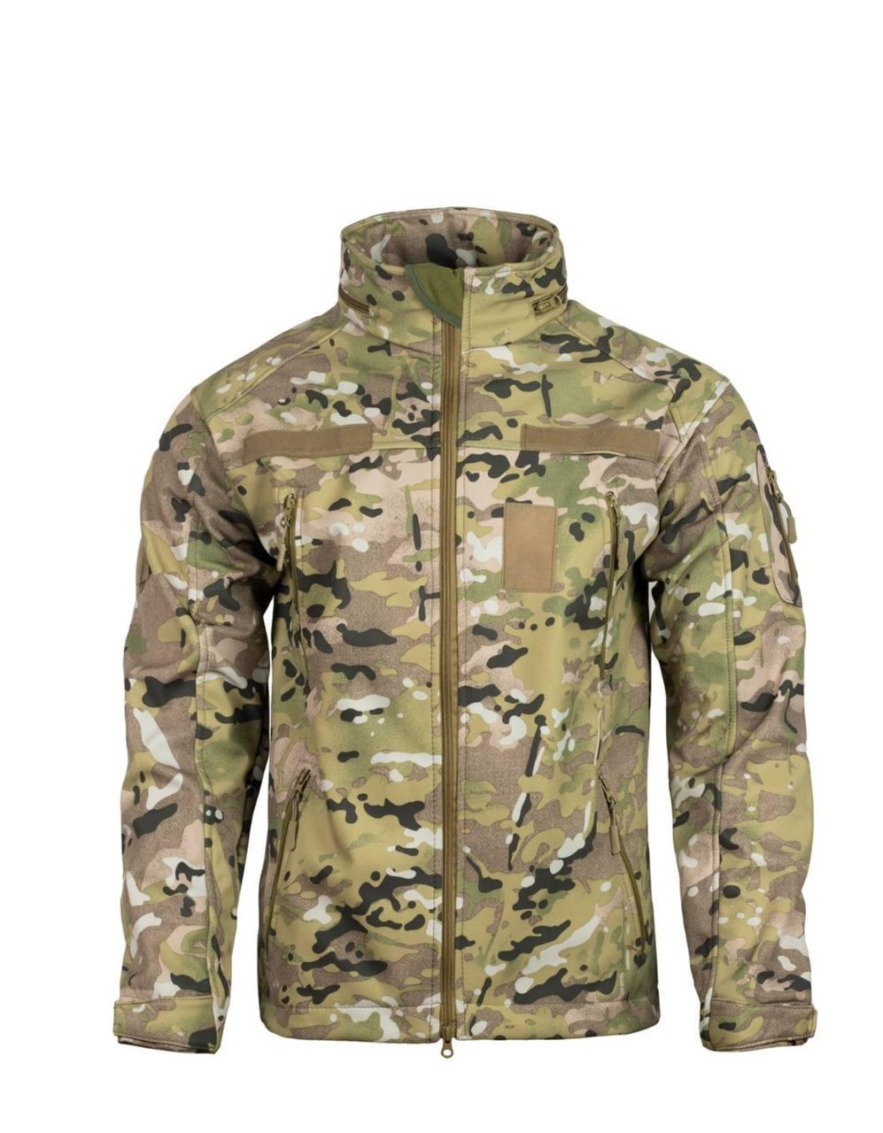 Куртка SoftShell з липучками для шевронів Multicam V&T