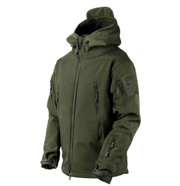 Куртка софтшел Gman Олива Soft Shell на флісі