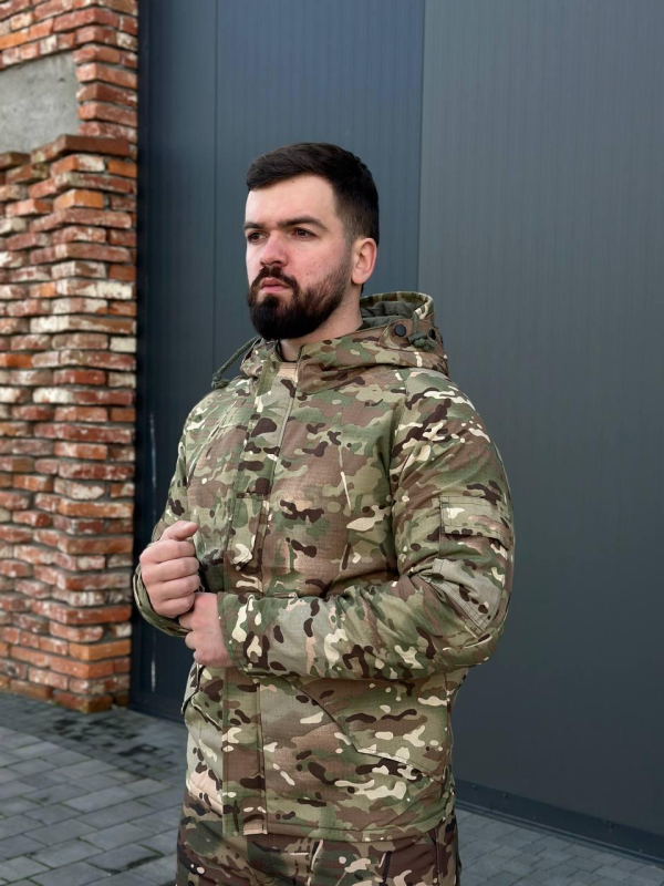 Куртка-парка HAN WILD G8 мультикам з флісовою підкладкою