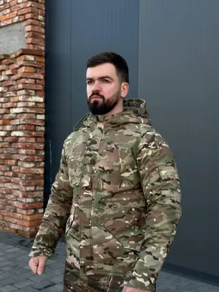 Куртка-парка HAN WILD G8 мультикам з флісовою підкладкою