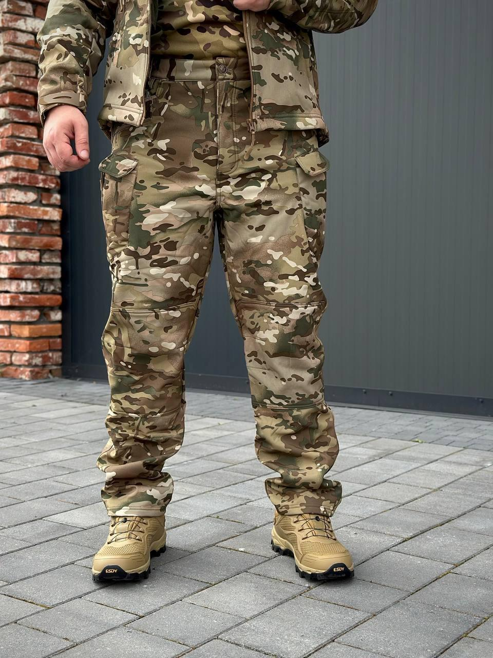 Утеплений костюм 3 в 1 🛑Soft Shell Esdy мультикам з бойовою рубашкою Han Wild Multicam