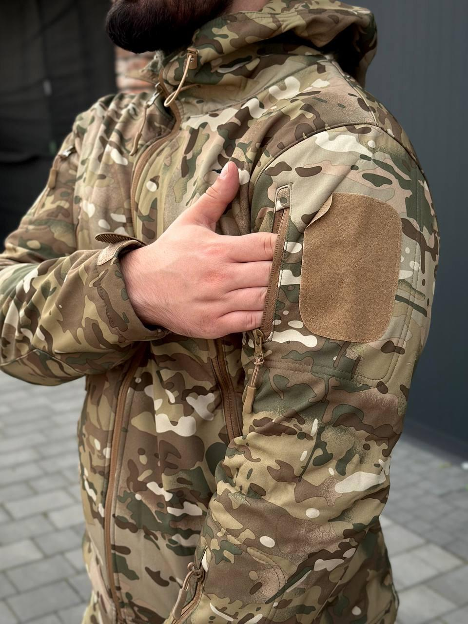 Утеплений костюм 3 в 1 🛑Soft Shell Esdy мультикам з бойовою рубашкою Han Wild Multicam