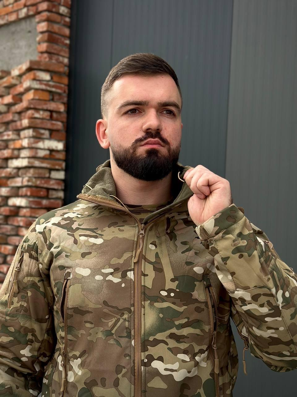 Утеплений костюм 3 в 1 🛑Soft Shell Esdy мультикам з бойовою рубашкою Han Wild Multicam