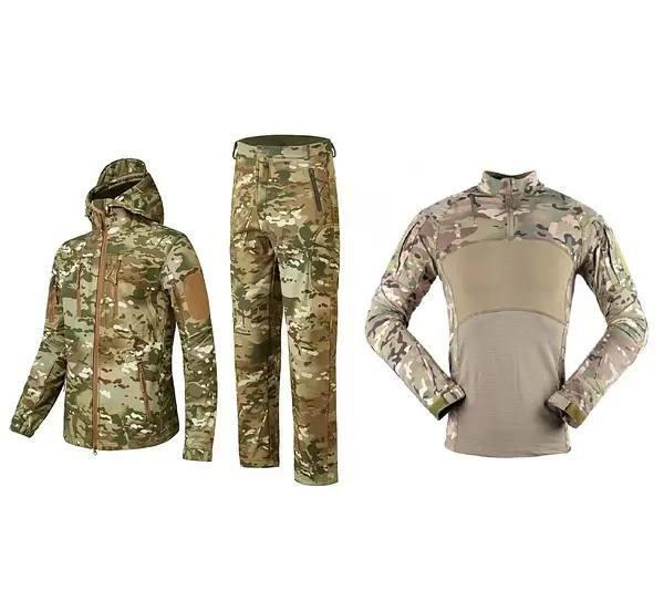 Утеплений костюм 3 в 1 🛑Soft Shell Esdy мультикам з бойовою рубашкою Han Wild Multicam