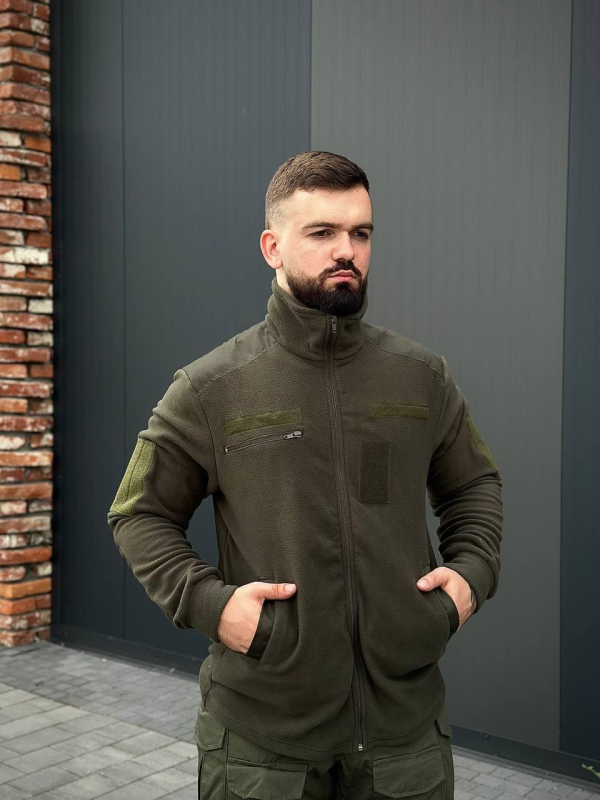 Флісова кофта B&L olive