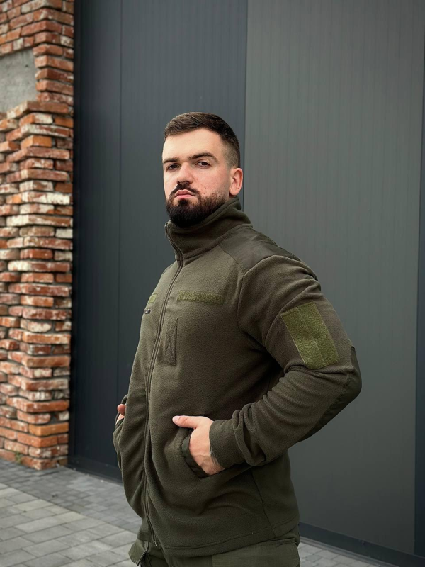 Флісова кофта B&L olive