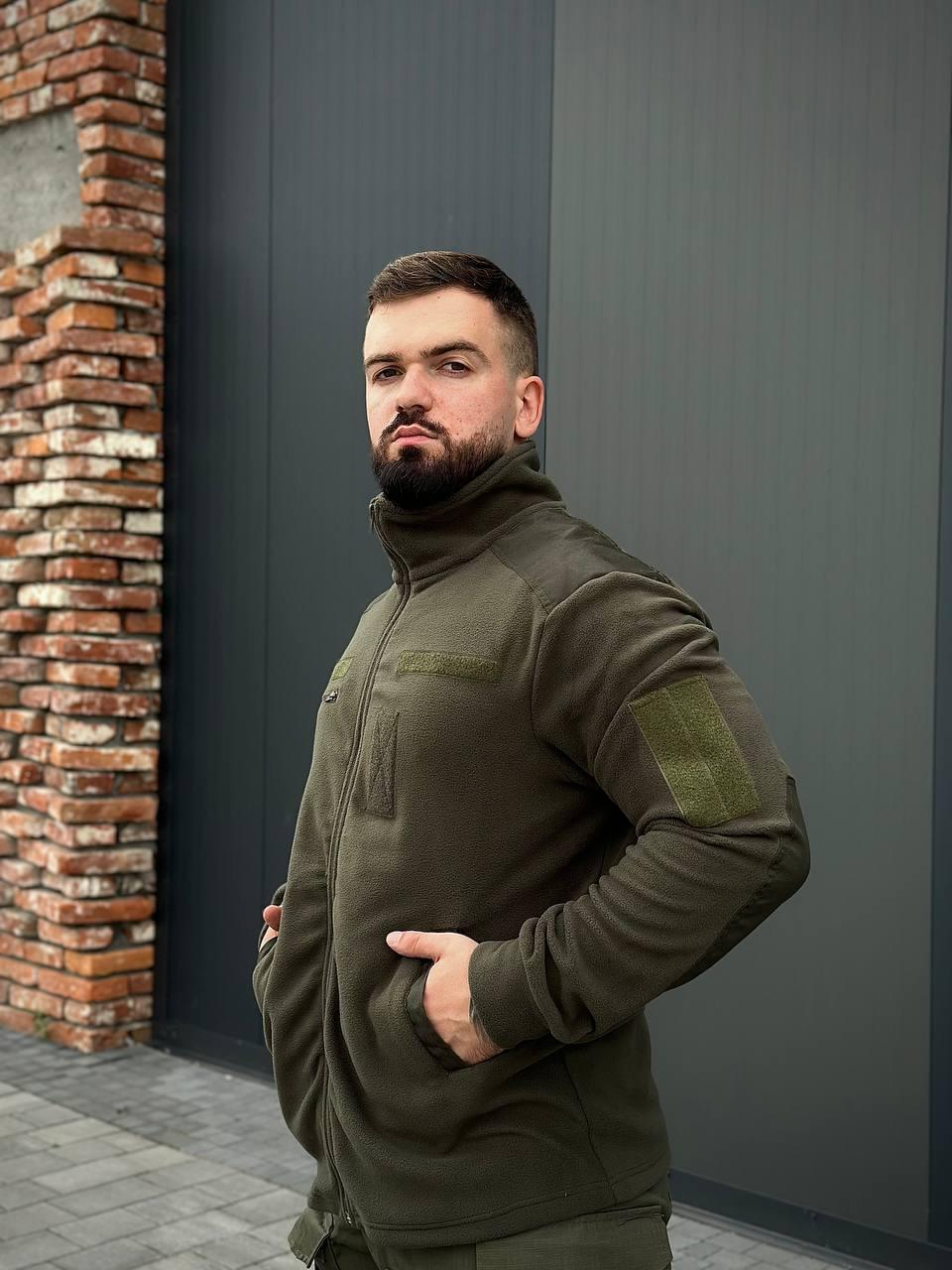 Флісова кофта B&L olive