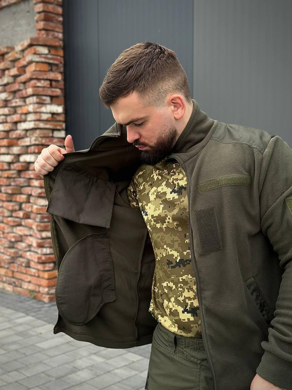 Флісова кофта B&L olive
