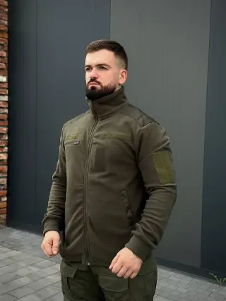 Флісова кофта B&L olive