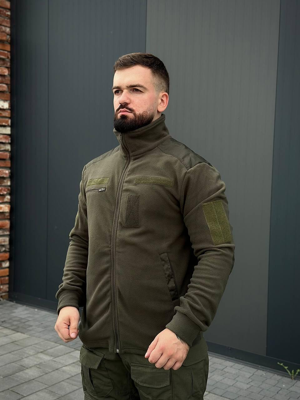 Флісова кофта B&L olive