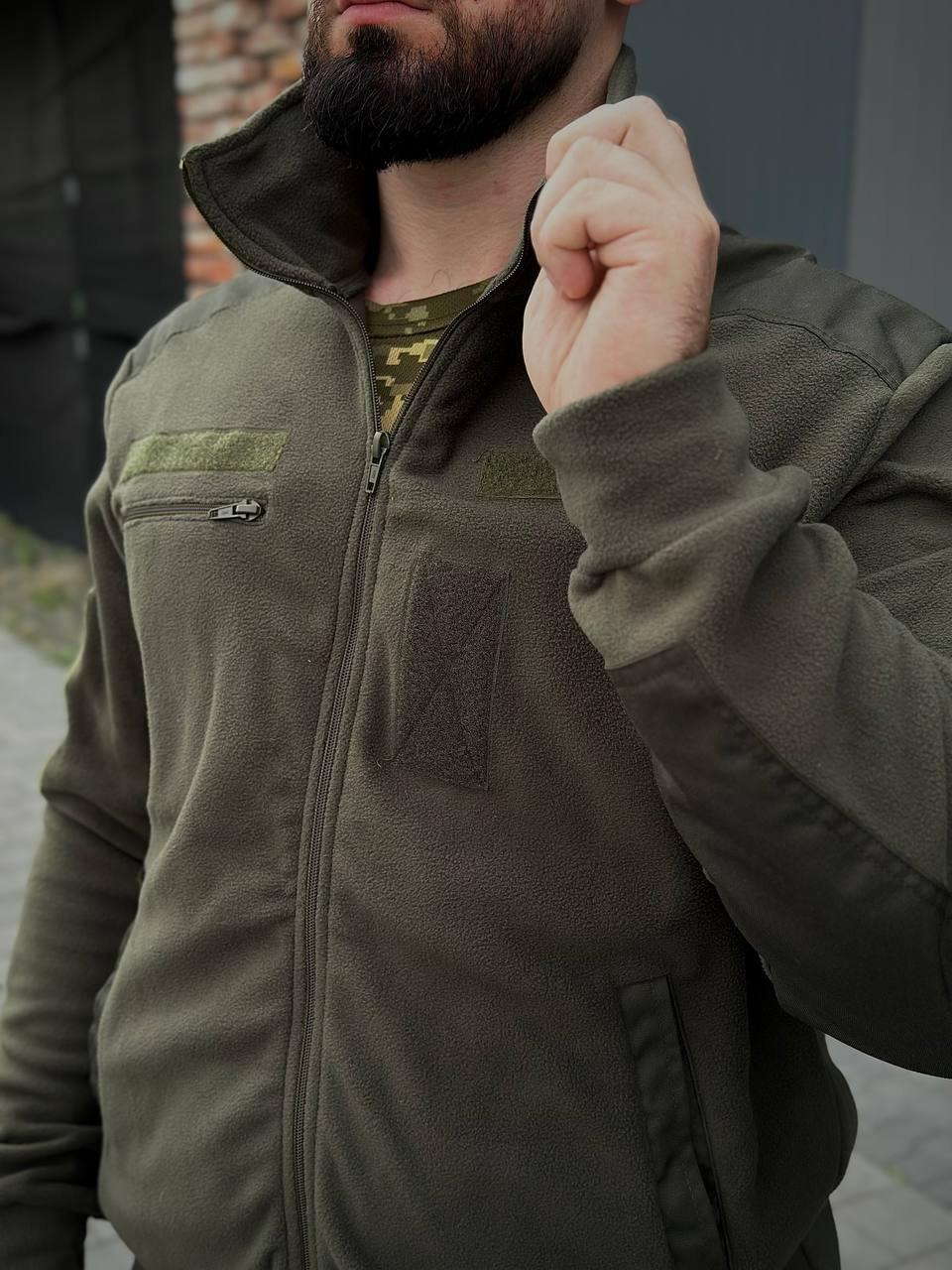 Флісова кофта B&L olive