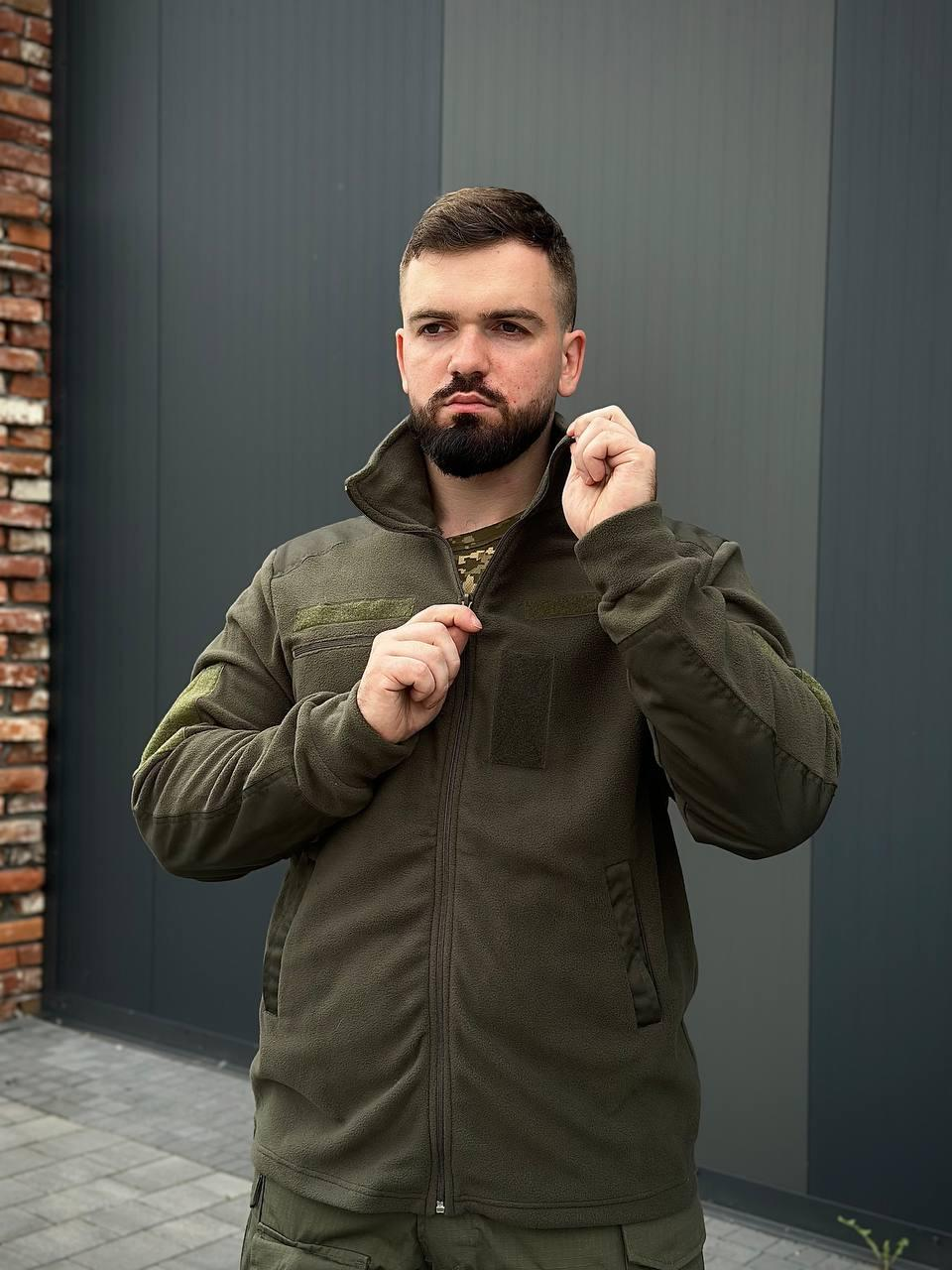 Флісова кофта B&L olive