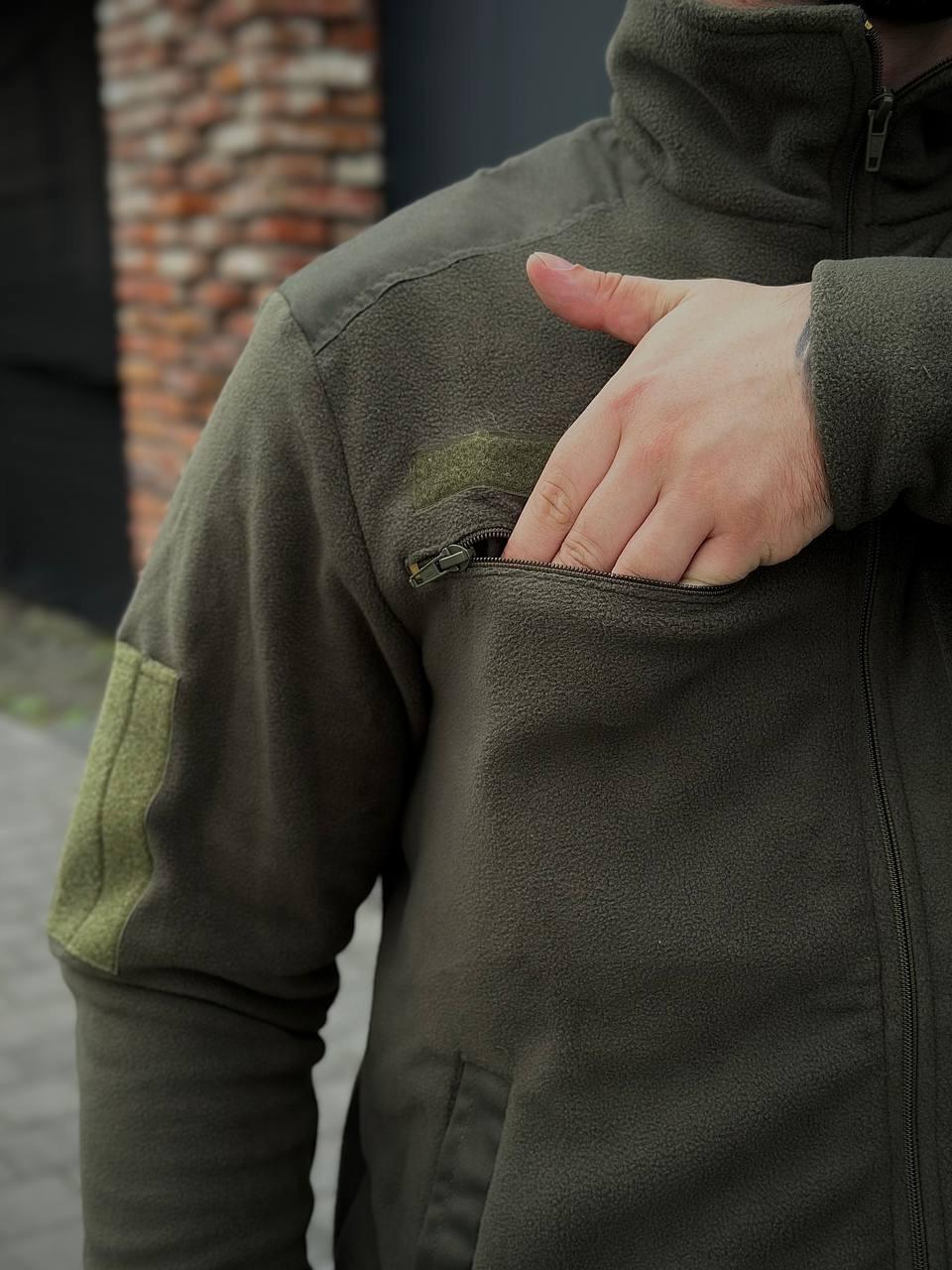Флісова кофта B&L olive