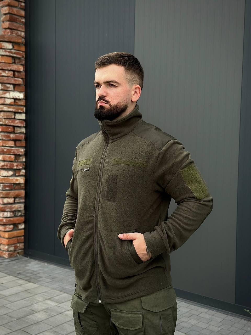Флісова кофта B&L olive