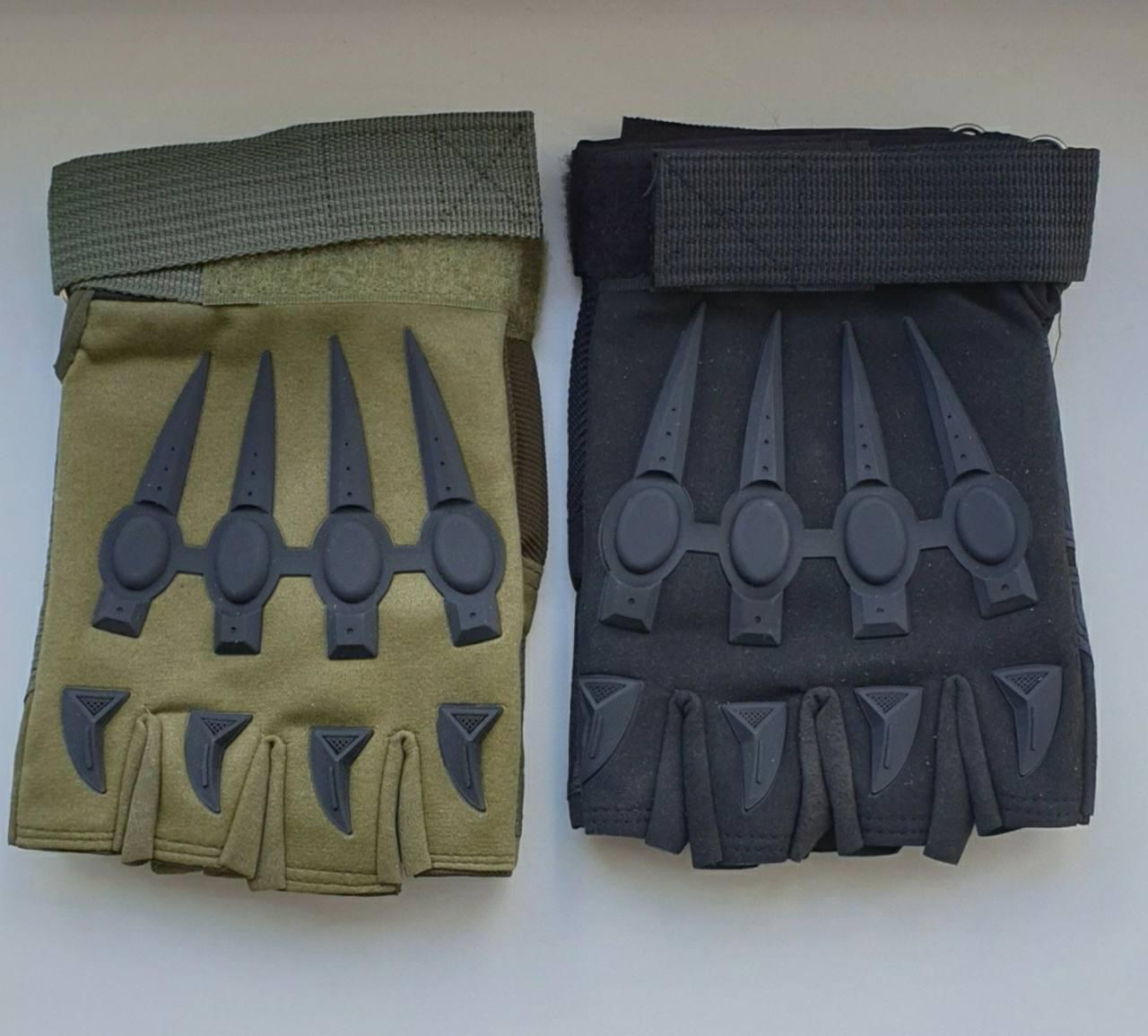 Тактичні рукавиці без пальців Dragon олива