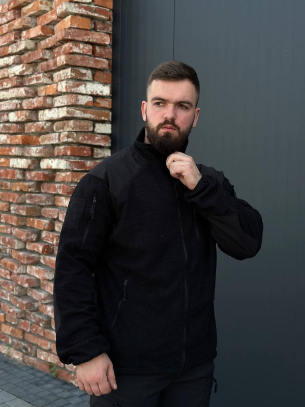 Кофта фліс чорна GEN ІІ