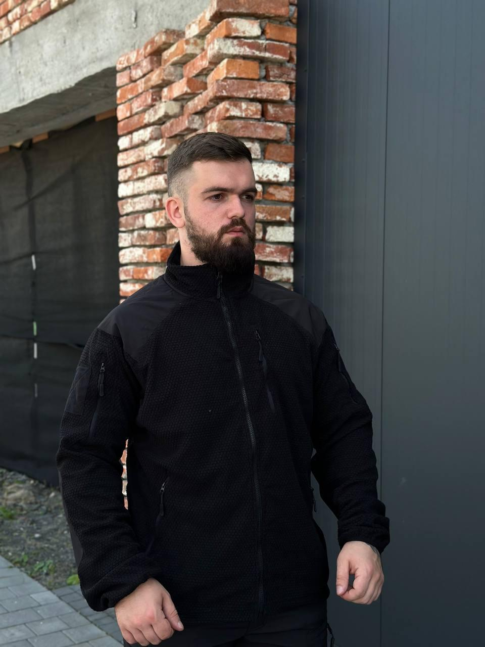 Кофта фліс чорна GEN ІІ