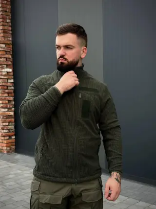 Військова Кофта Олива Army Combat Olive мікрофліс кубик
