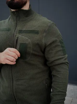 Військова Кофта Олива Army Combat Olive мікрофліс кубик