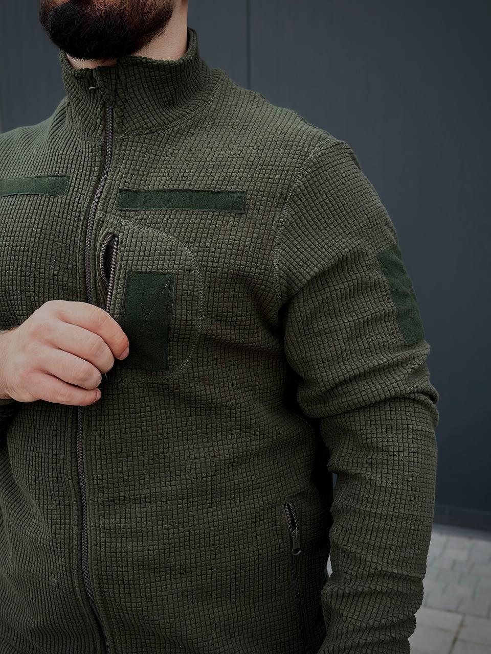 Військова Кофта Олива Army Combat Olive мікрофліс кубик