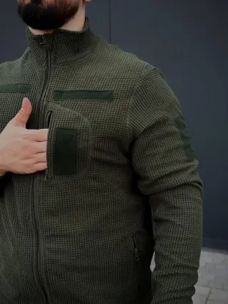 Військова Кофта Олива Army Combat Olive мікрофліс кубик