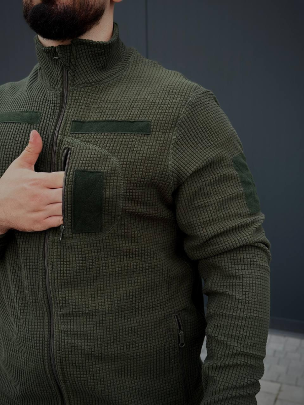 Військова Кофта Олива Army Combat Olive мікрофліс кубик