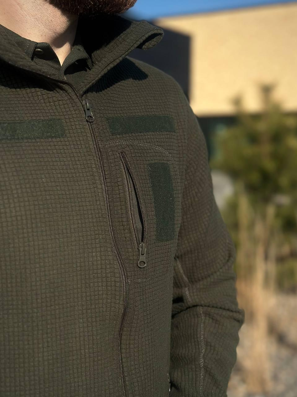 Військова Кофта Олива Army Combat Olive мікрофліс кубик