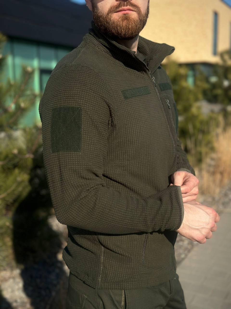 Військова Кофта Олива Army Combat Olive мікрофліс кубик