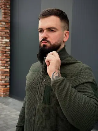 Військова Кофта Олива Army Combat Olive мікрофліс кубик