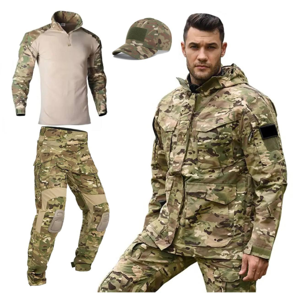 Комплект форми HAN WILD М88 куртка + штани + убакс + кепка мультикам