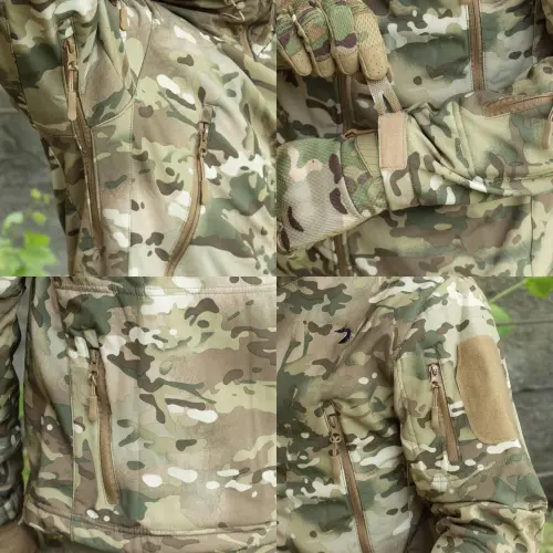 Комплект форми Soft Shell Caiman мультикам куртка + штани G2 та убакс G4