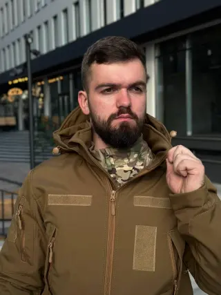 Тактичний костюм на флісі Soft Shell койот