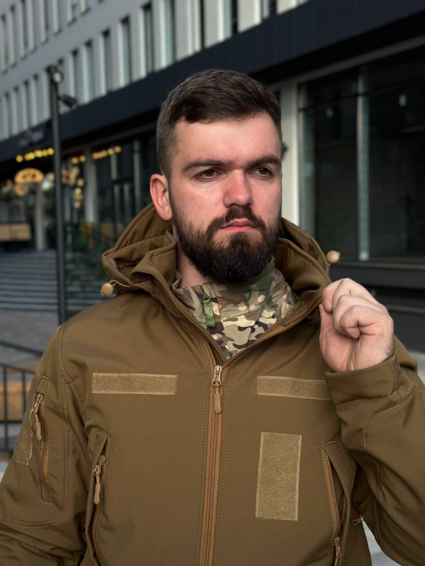 Тактичний костюм на флісі Soft Shell койот