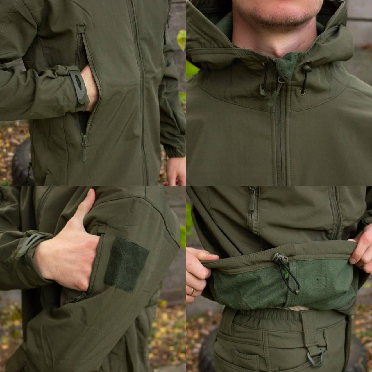 Костюм софтшел Gwild Олива Soft Shell на флісі