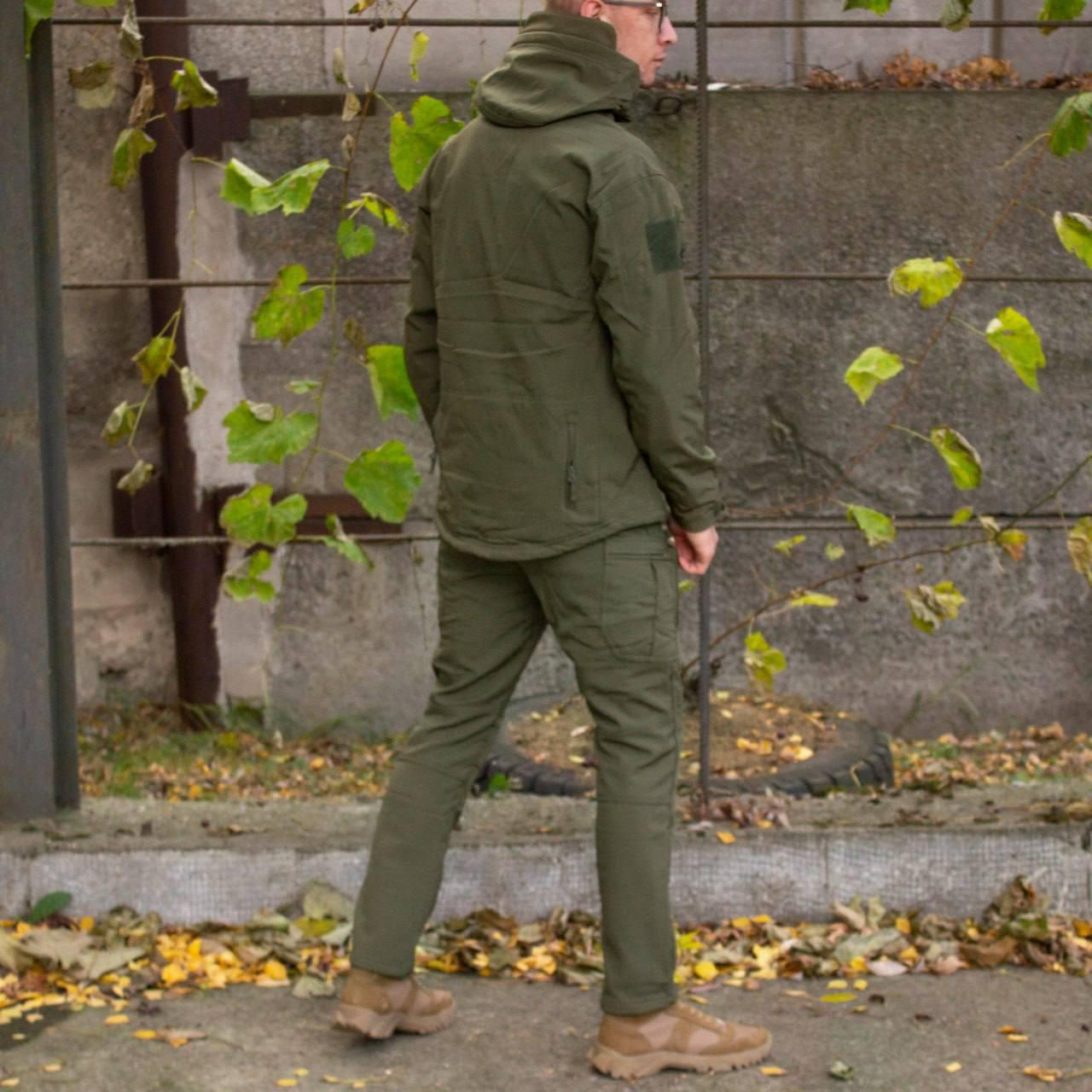 Костюм софтшел Gwild Олива Soft Shell на флісі
