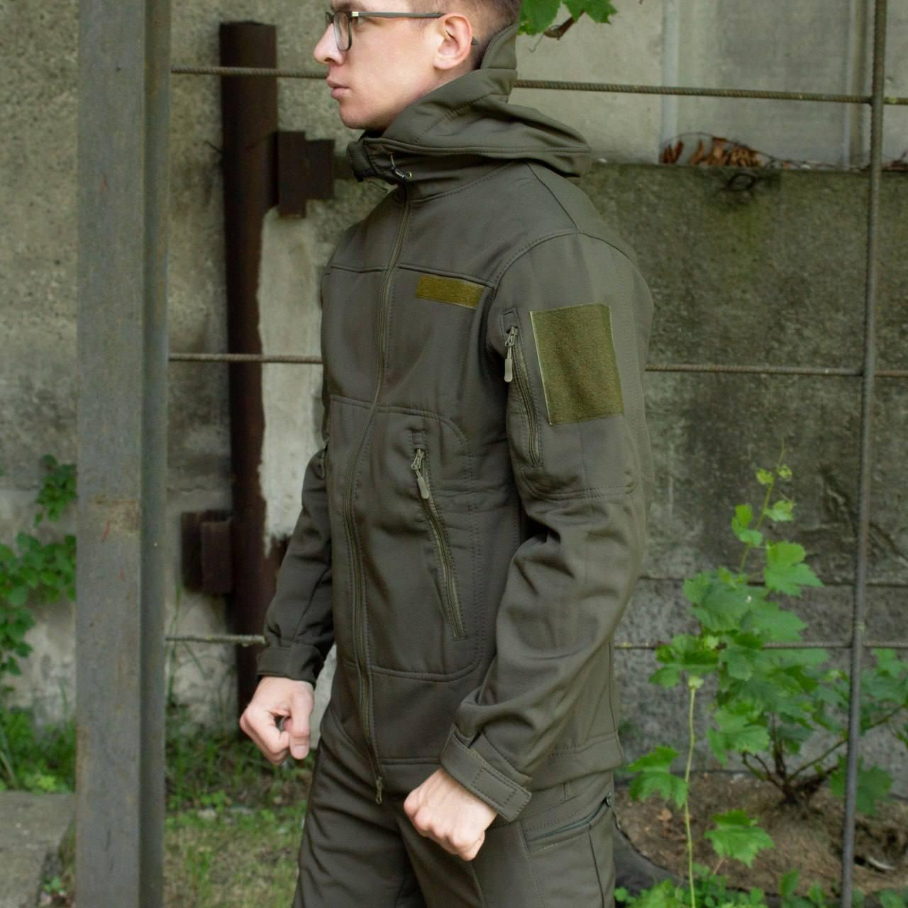 Куртка Soft Shell Олива Софтшелл Демісезон