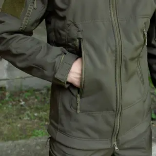 Куртка Soft Shell Олива Софтшелл Демісезон
