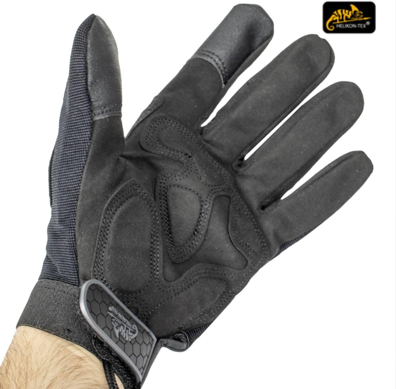 РУКАВИЦІ ТАКТИЧНІ HELIKON-TEX U. S. MODEL Чорні - Фото 3