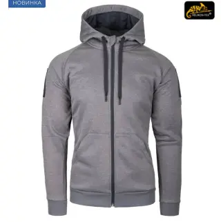 Толстовка на блискавці Helikon-Тех Urban Tactical Hoodie® - Поліестер - Сірий меланж