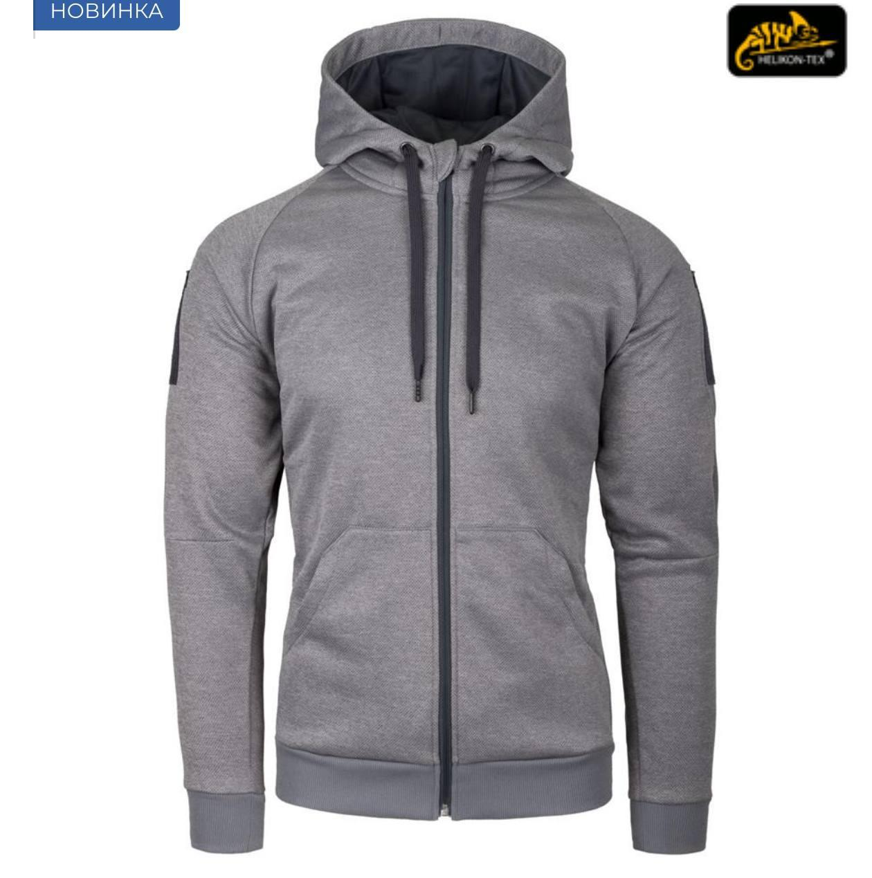 Толстовка на блискавці Helikon-Тех Urban Tactical Hoodie® - Поліестер - Сірий меланж