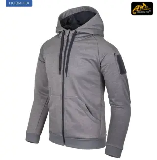 Толстовка на блискавці Helikon-Тех Urban Tactical Hoodie® - Поліестер - Сірий меланж