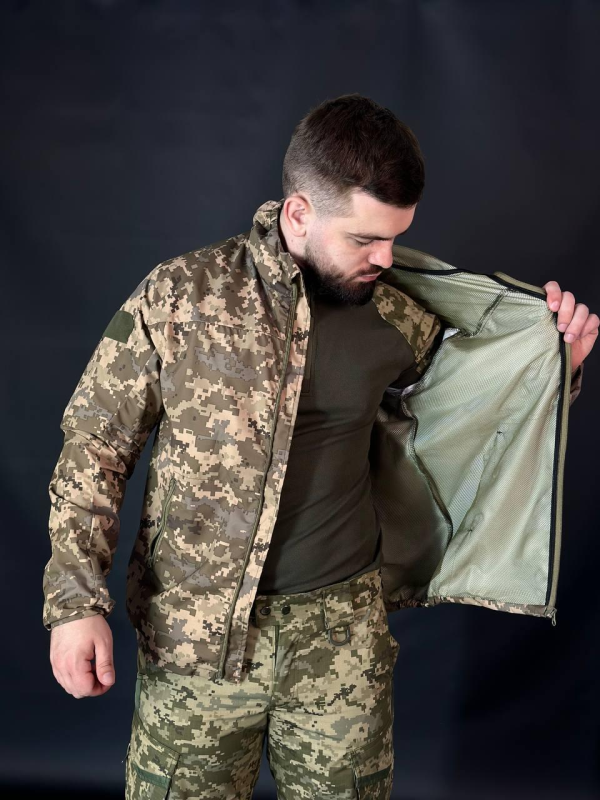Тактична Куртка Піксель Мембарна Сітка 3D мм14