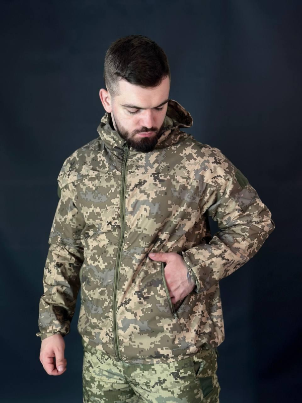 Тактична Куртка Піксель Мембарна Сітка 3D мм14
