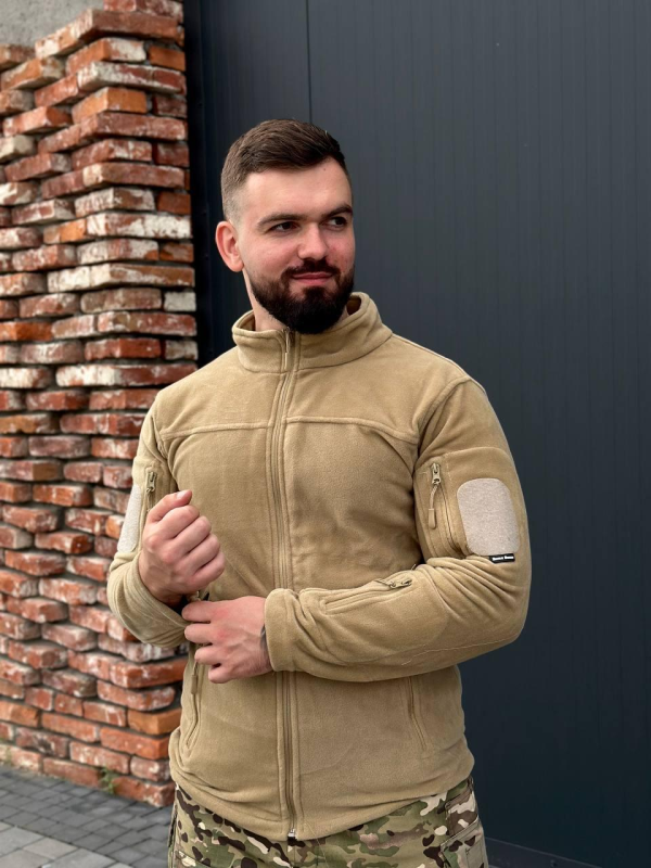 Флісова кофта Single Sword койот