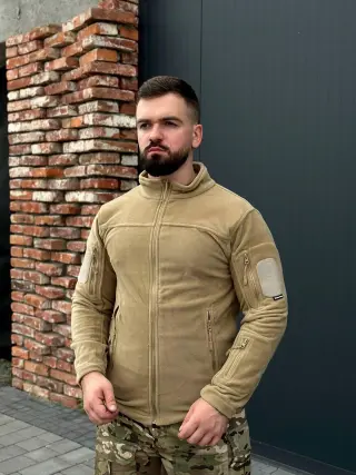 Флісова кофта Single Sword койот