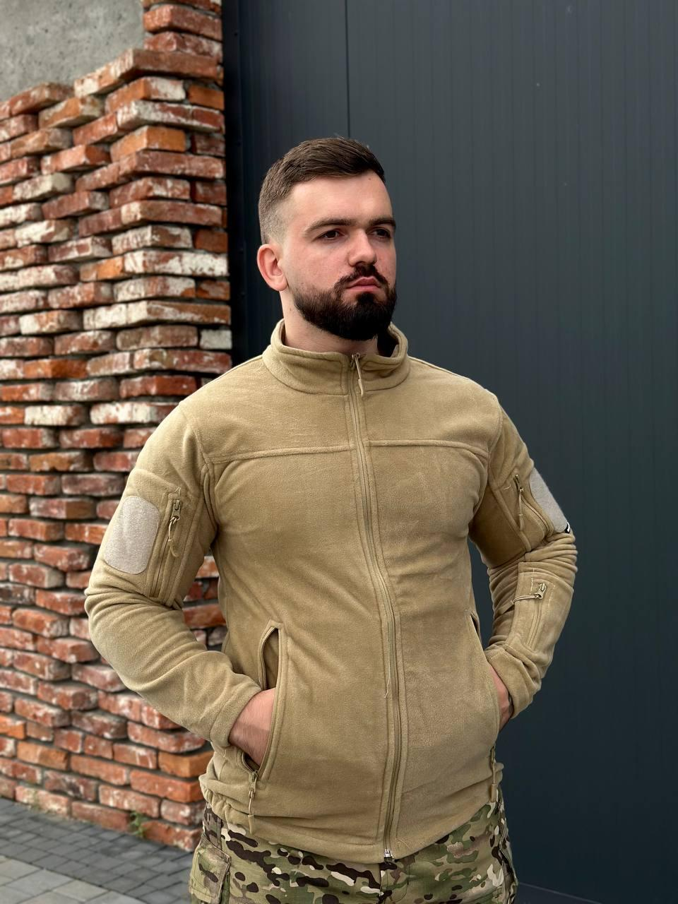 Флісова кофта Single Sword койот