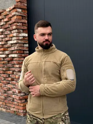 Флісова кофта Single Sword койот