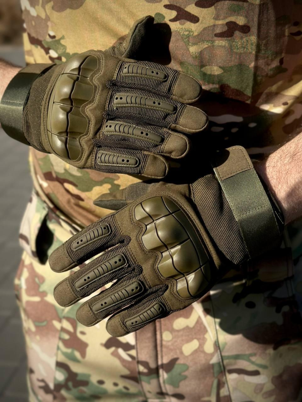 Тактичні Військові Рукавиці Олива Predator ARMY Olive
