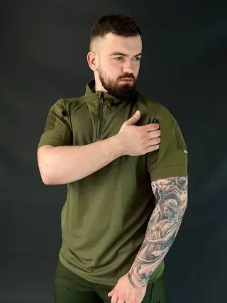 убакс олива з коротким рукавом cool pass